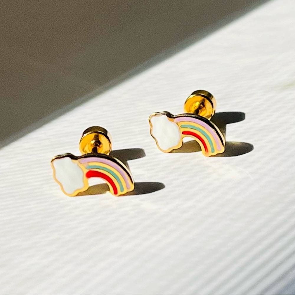 Rainbow studs